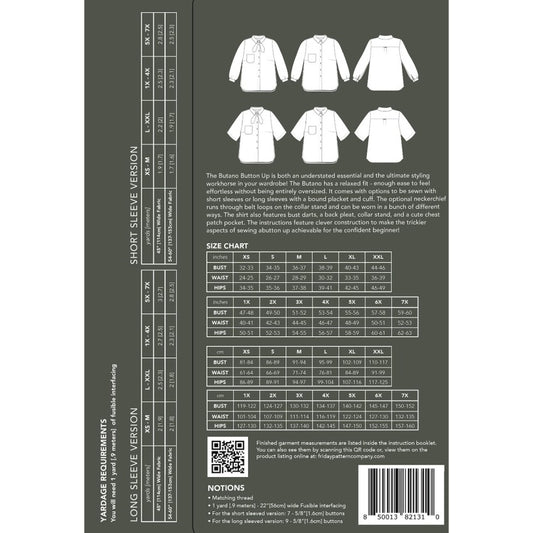 Friday Pattern co. The Butano Button Up