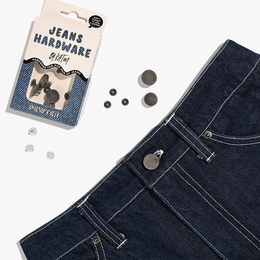 Jeans Hardware Kit | Pewter