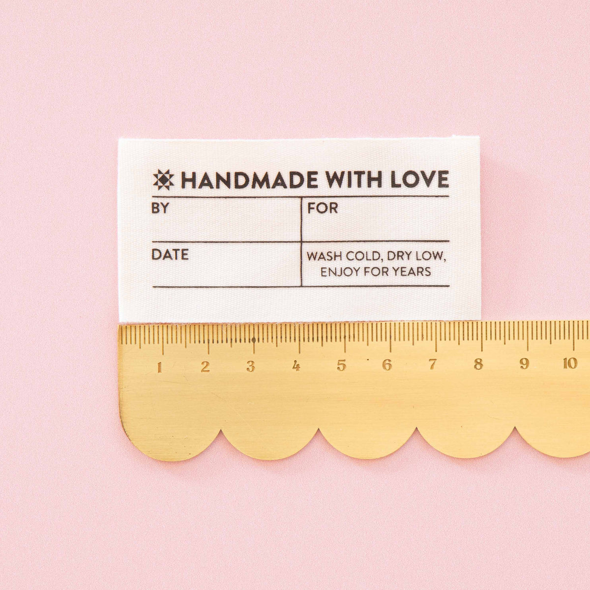 Sarah Hearts Labels, Organic Cotton Write-In Labels
