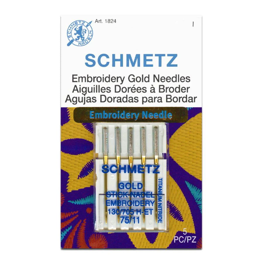 Schmetz Gold Embroidery Needles