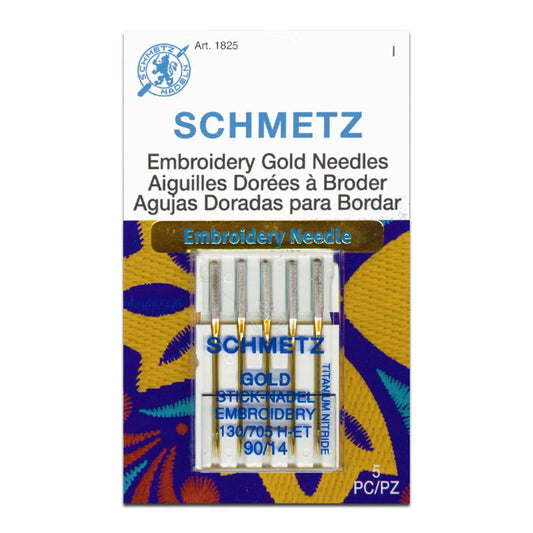 Schmetz Gold Embroidery Needles