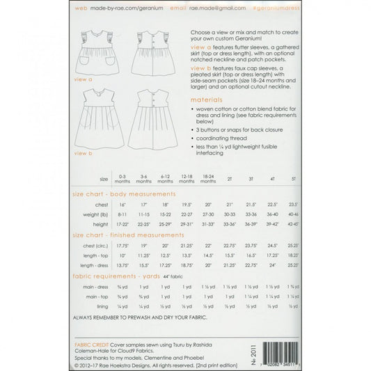 Made by Rae Geranium, size 0-5T