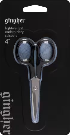 Gingher Lightweight Embroidery Scissors, 4"