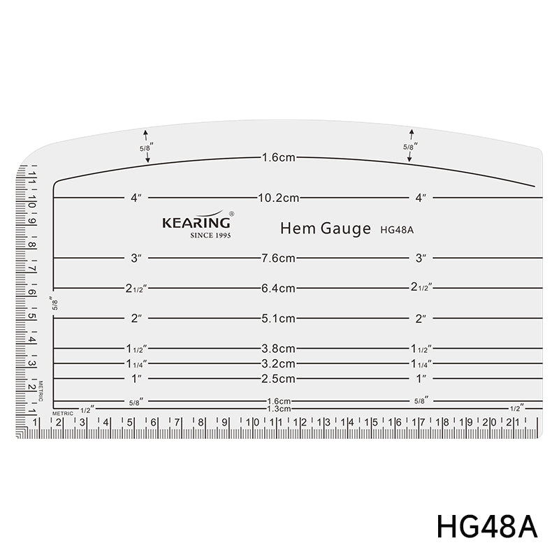 Kearing Aluminum Hem Gauge