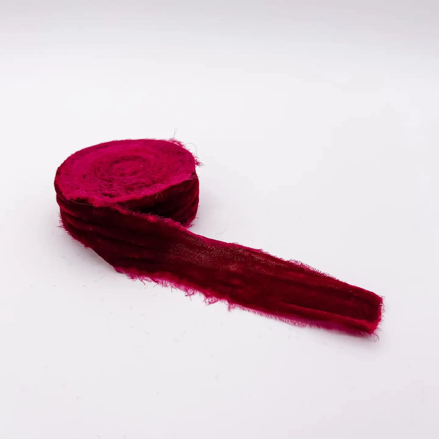 Velvet Ribbon, Raw Edge, 1.25" and 2"