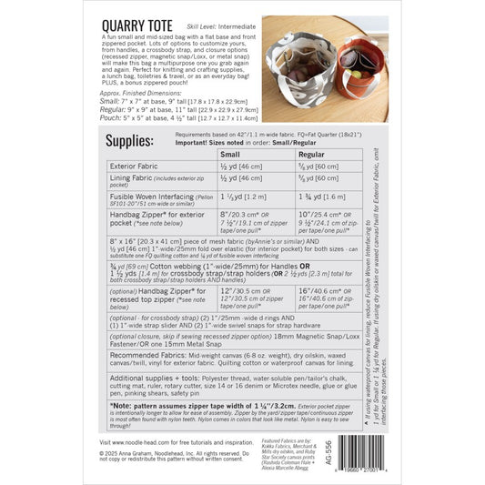 Noodlehead Quarry Tote Pattern