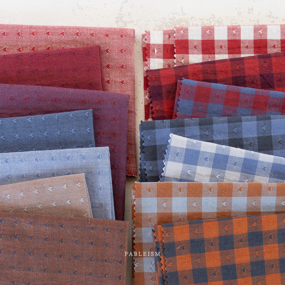 Fableism, Cotton Dobby, Queen of Hearts – Gingham Cherry