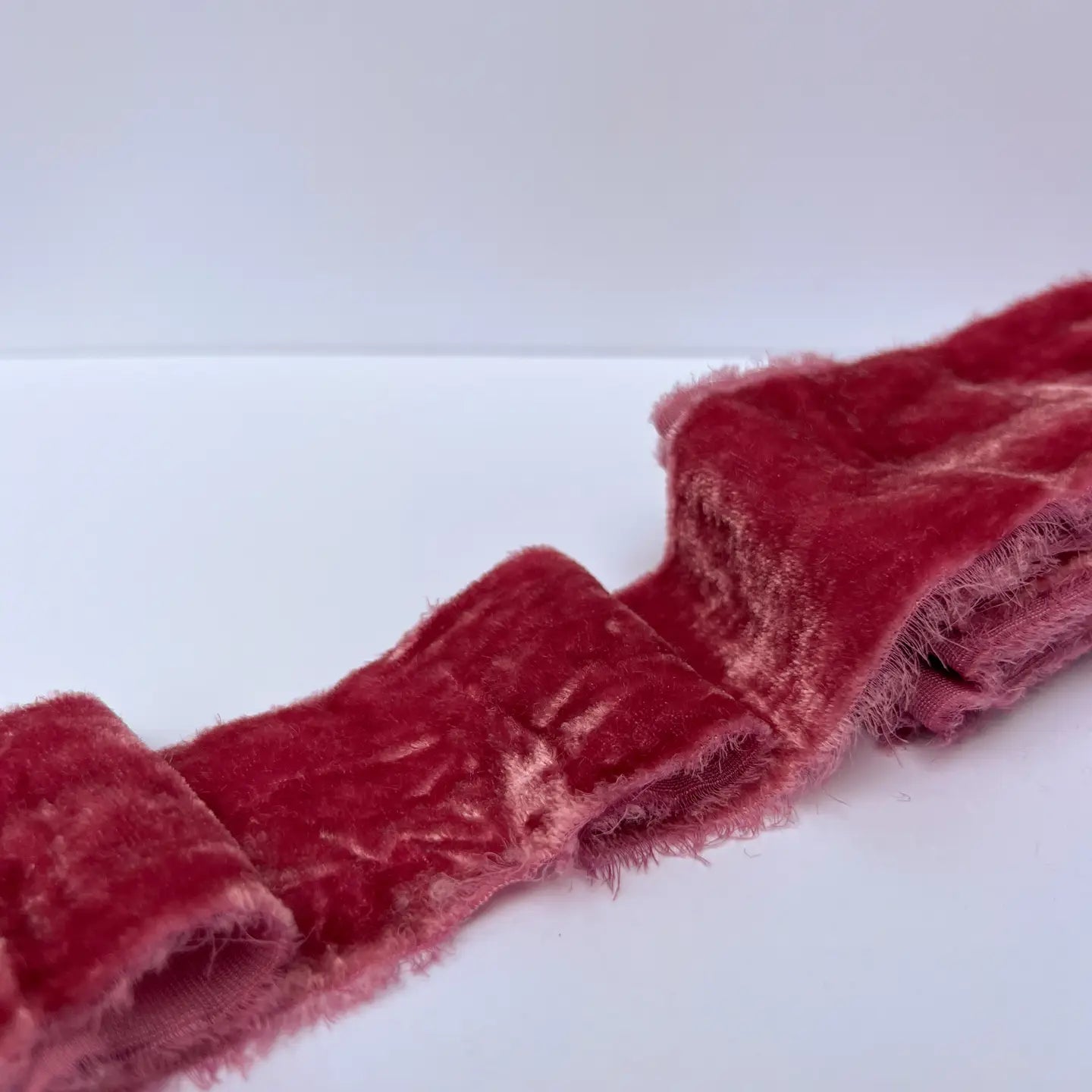 Velvet Ribbon, Raw Edge, 1.25" and 2"