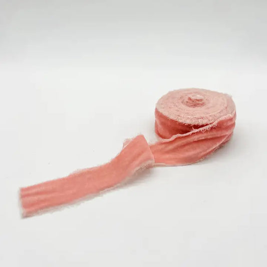 Velvet Ribbon, Raw Edge, 1.25" and 2"
