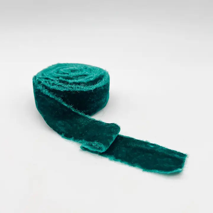 Velvet Ribbon, Raw Edge, 1.25" and 2"