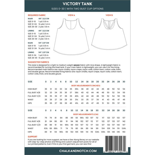 Chalk + Notch, Victory Tank, Size 0-30