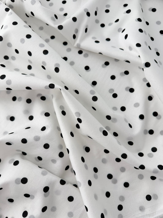 Sevenberry Royal Lawn, Dotted - White