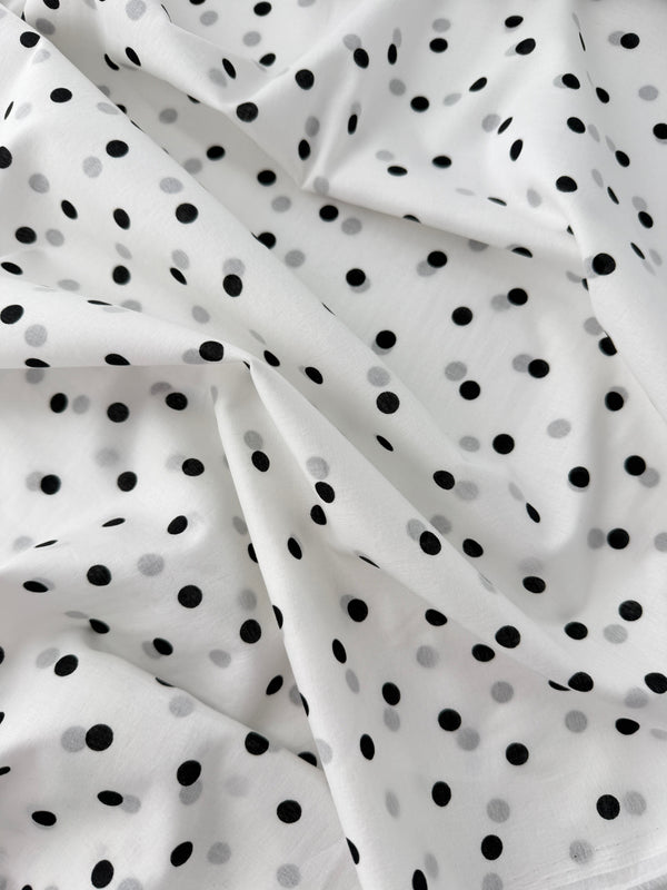 Sevenberry Royal Lawn, Dotted - White