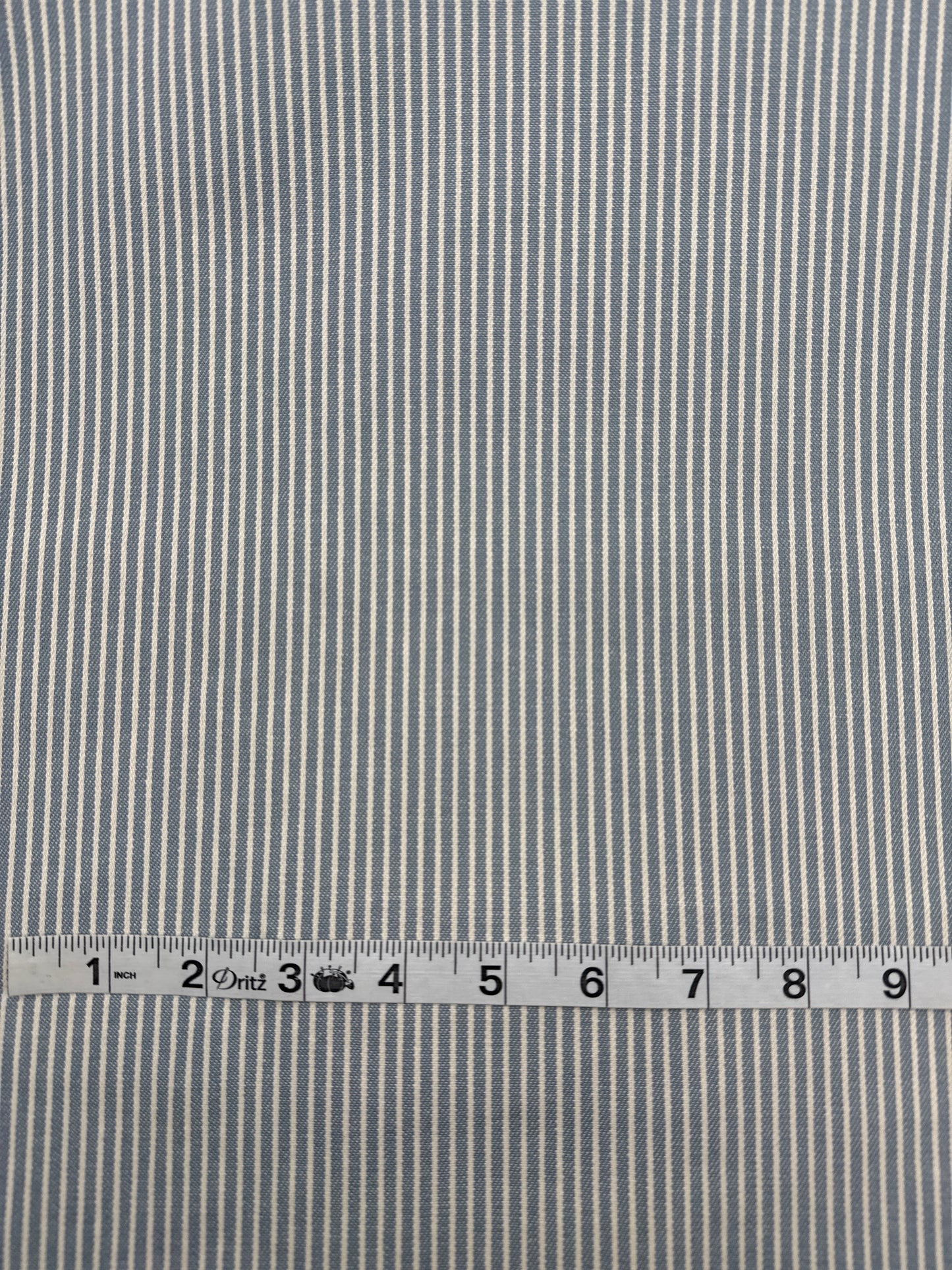 Japanese Denim, Cotton Ticking Stripe 8 oz – Sky Blue/White