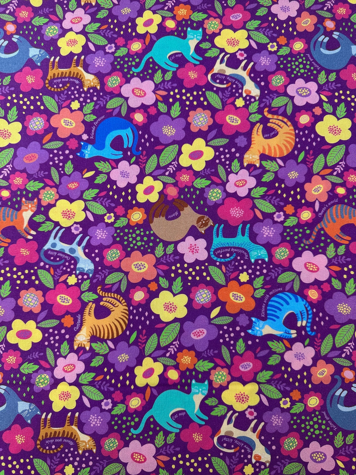 Cotton Sheeting, Cheeto and Friends, Purple