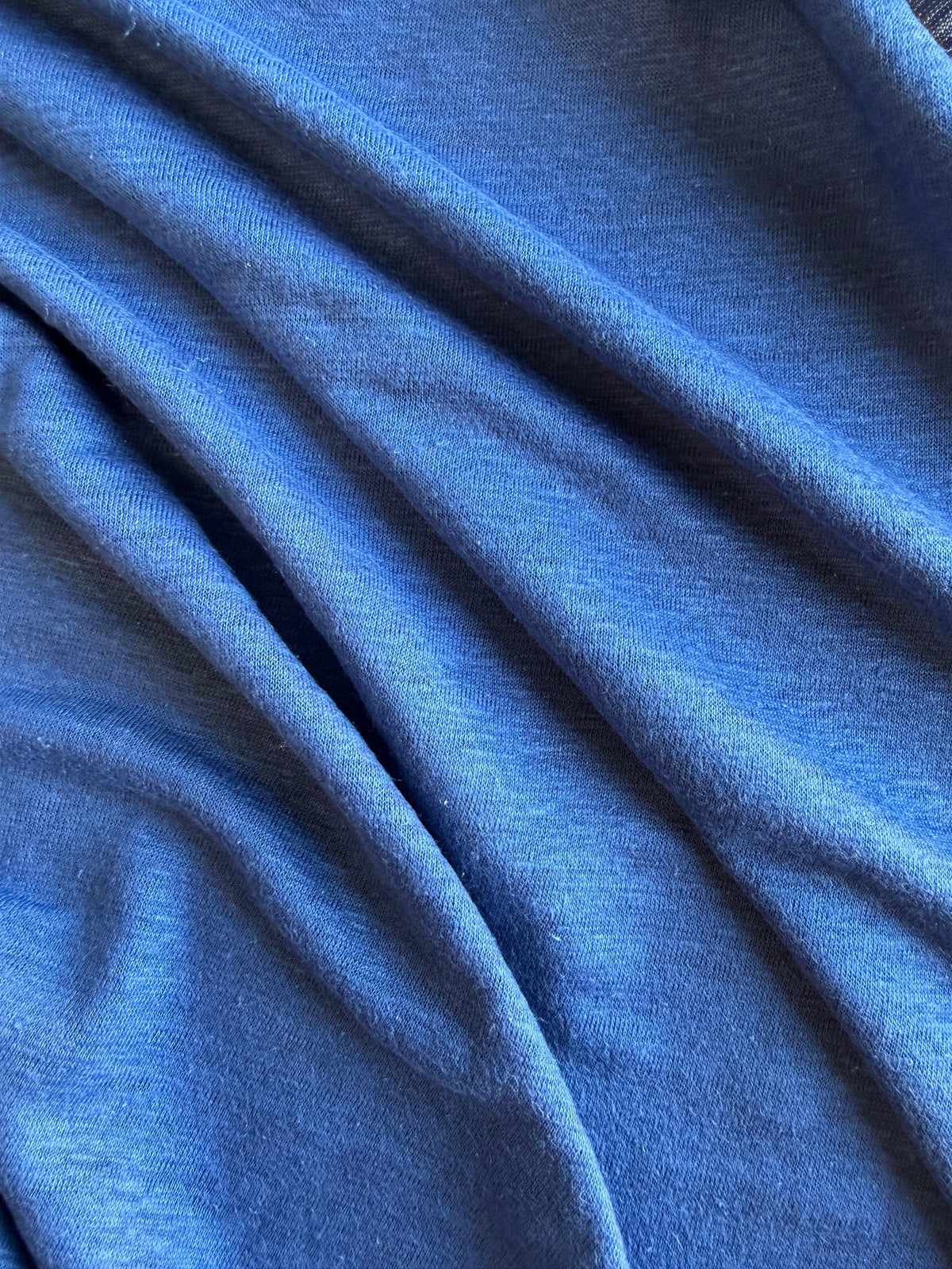 Linen Single Jersey, Cornflower, 180 gsm
