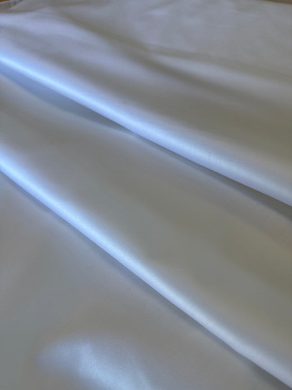 Cotton Sateen, Solid – White
