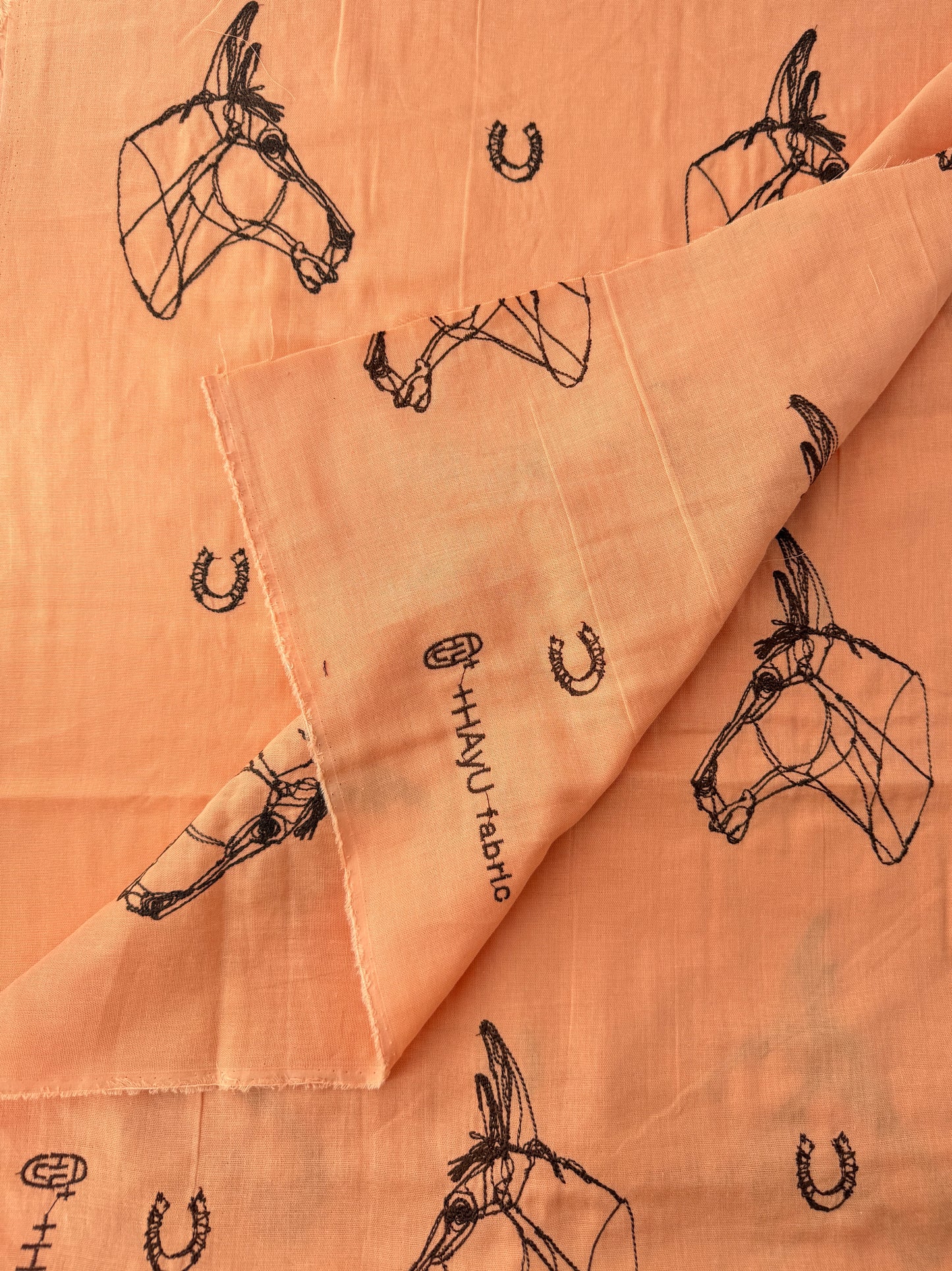 Kokka Cotton Double Gauze, HAyU Horse