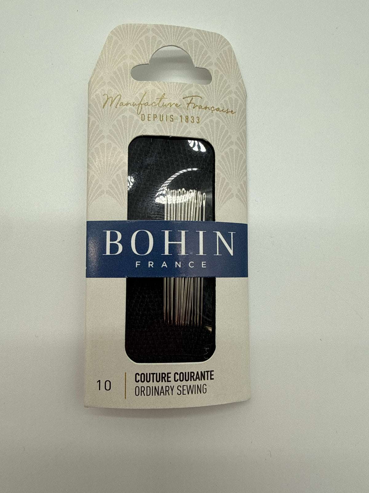 Bohin Hand Sewing Needles, Ordinary Sewing, Size 10