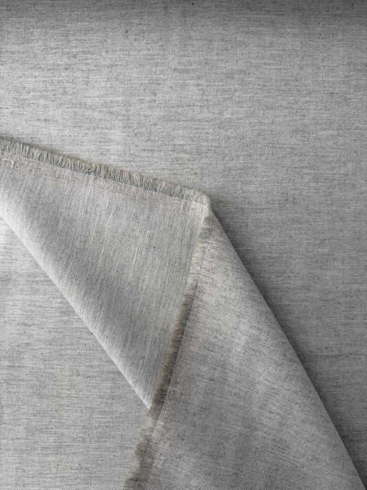 Cotton Chambray, Pale Gray
