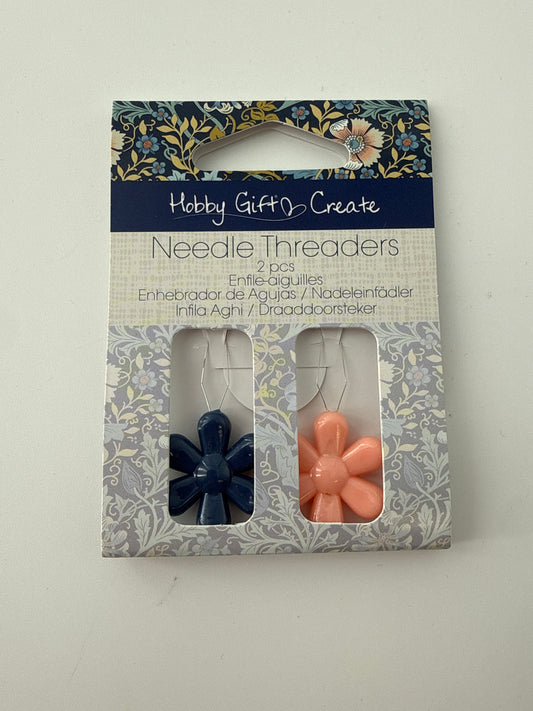 Needle Threaders, Daisy Floral, 2 pk