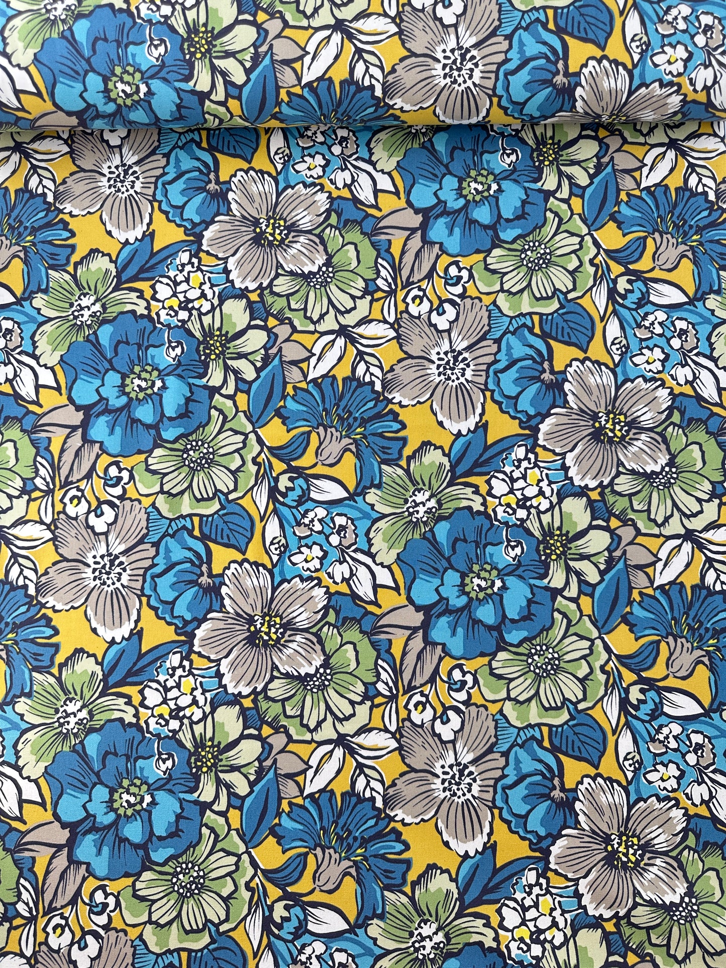 Japanese Cotton Oxford, Jambo - Big Flower