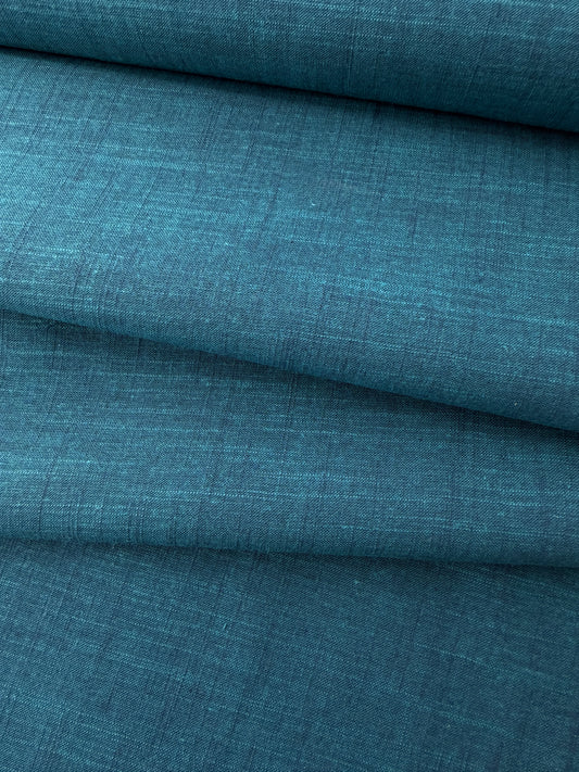 Cotton Handloom, Shot Cotton, Peacock
