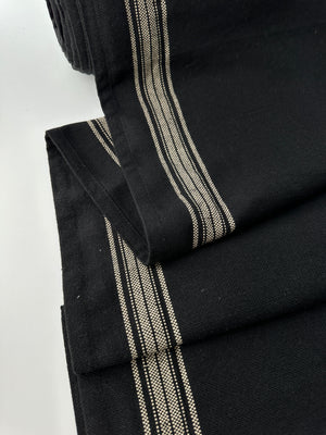 Yarn Dye Stripe, Black