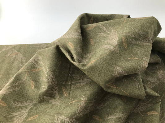 Japanese Cotton Shirting, Wheat Print, 3.5 oz