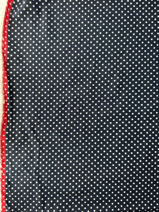Chambray, Cotton, Indigo Mini Dots