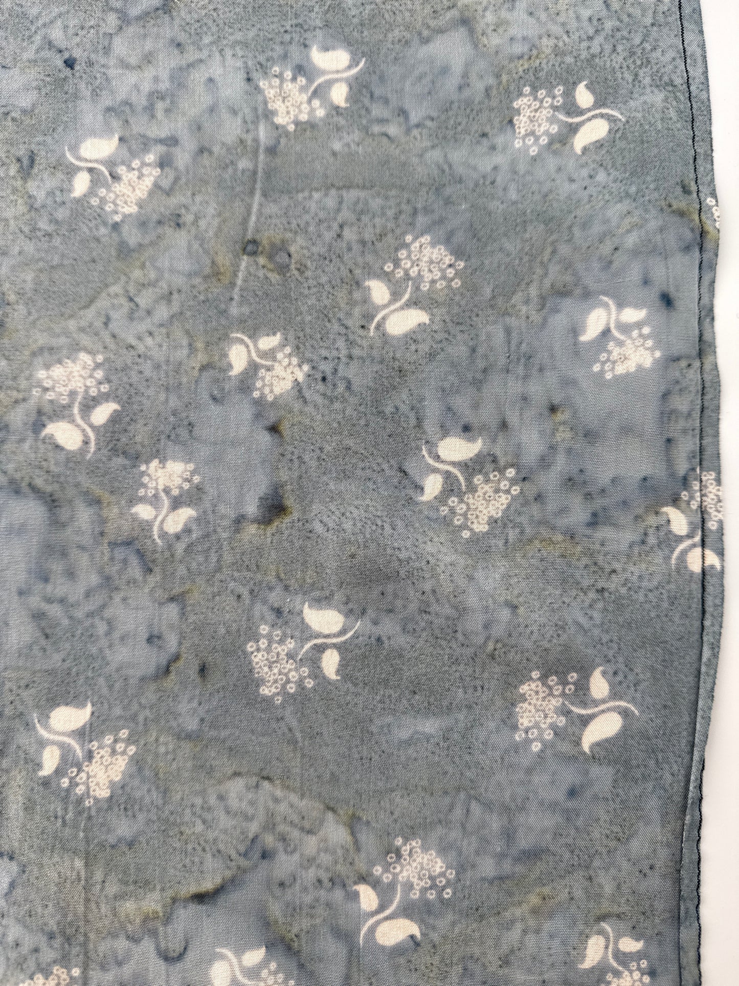 Rayon Challis, Watercolor Blossoms