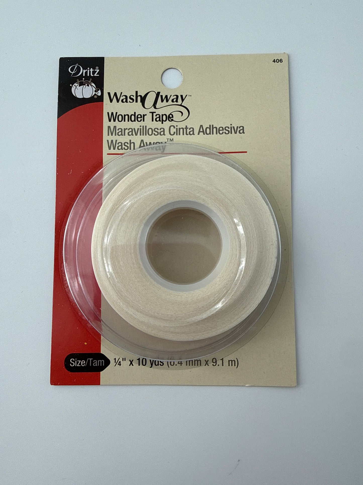 Wash Away Wonder Tape, 1/4", 10 yd/package