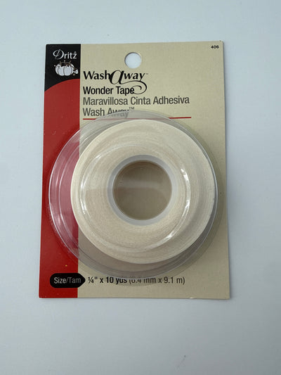 Wash Away Wonder Tape, 1/4", 10 yd/package