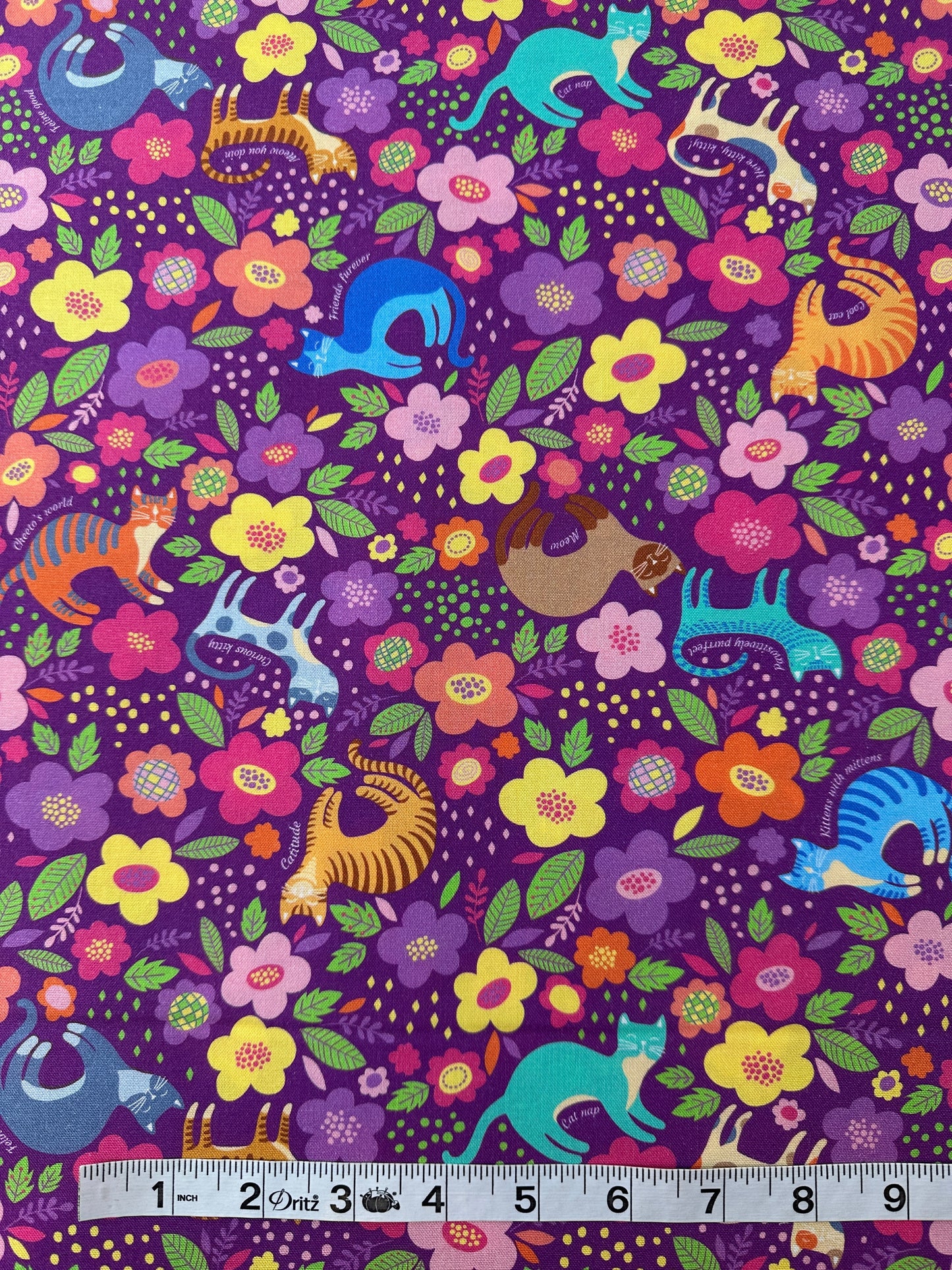 Cotton Sheeting, Cheeto and Friends, Purple