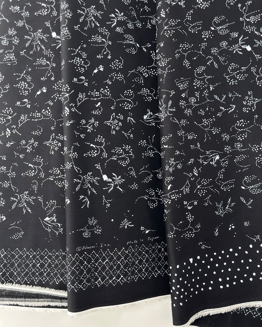 nani IRO, Cotton Lawn, Bear Fruits Black