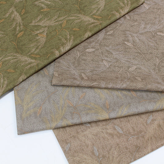Japanese Cotton Shirting, Wheat Print