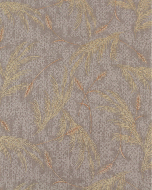 Japanese Cotton Shirting, Wheat Print – Gray