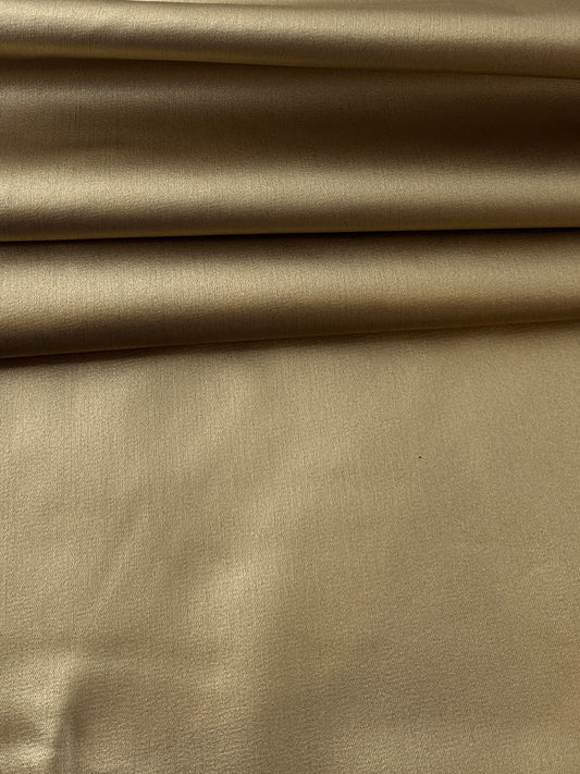 Coated Stretch Twill, Gold Foil
