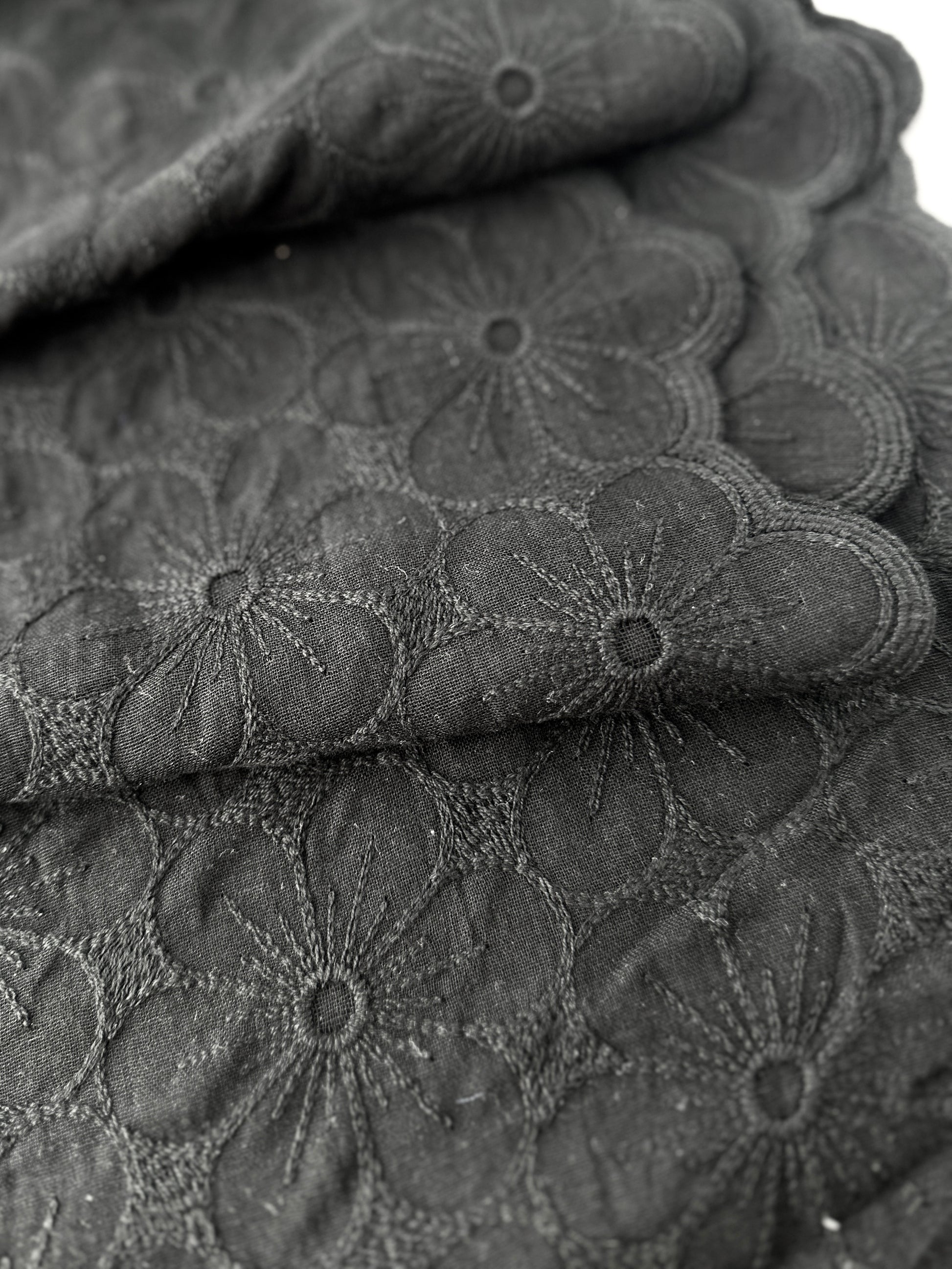 Japanese Embroidered Cotton, Flowers – Inkwell