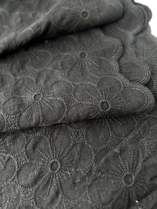 Japanese Embroidered Cotton, Flowers – Inkwell