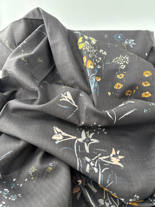 nani IRO, Cotton Double Gauze, PAL Charcoal