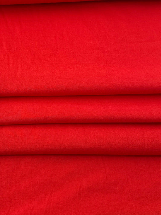 Cotton Voile - Tomato Red