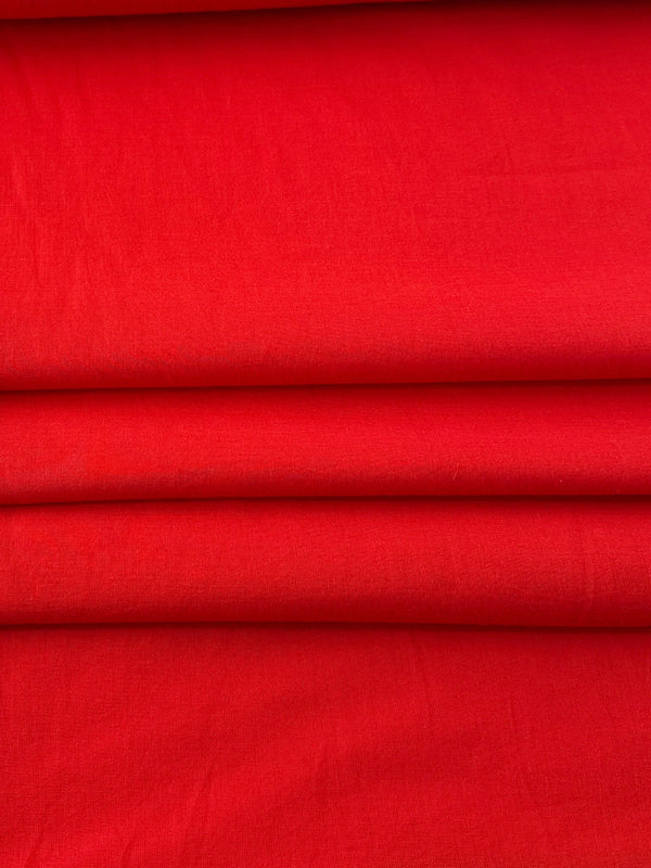 Cotton Voile - Tomato Red