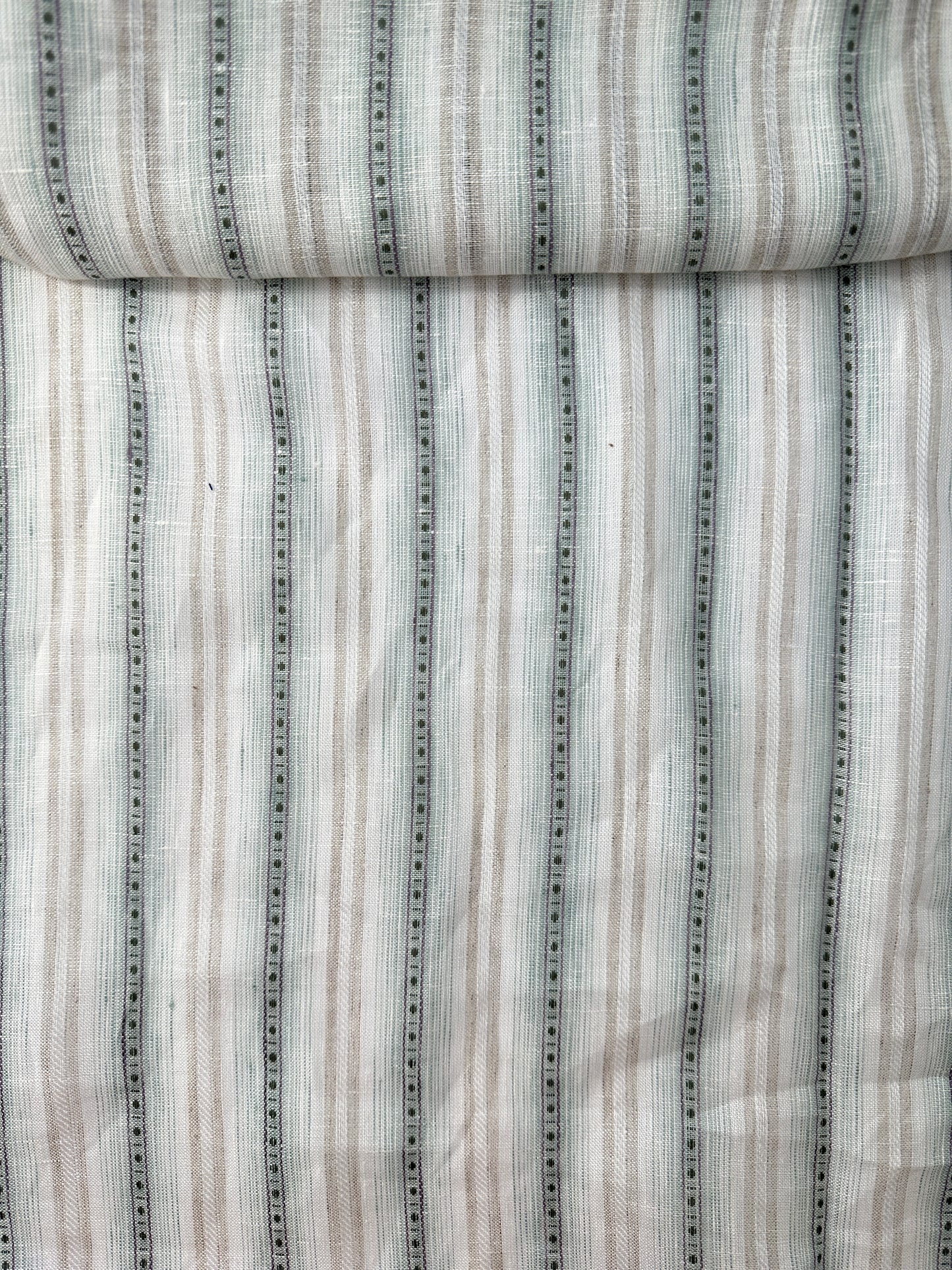 Linen, Vertical Dobby Stripe