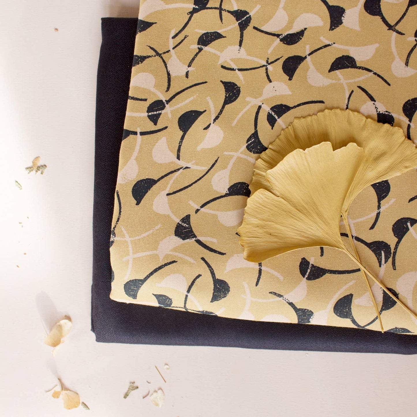 Atelier Brunette Viscose Challis, Windy Mustard