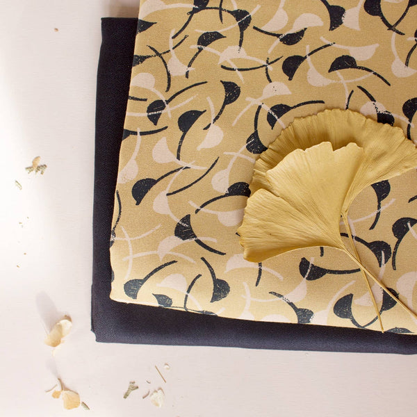 Atelier Brunette Viscose Challis, Windy Mustard