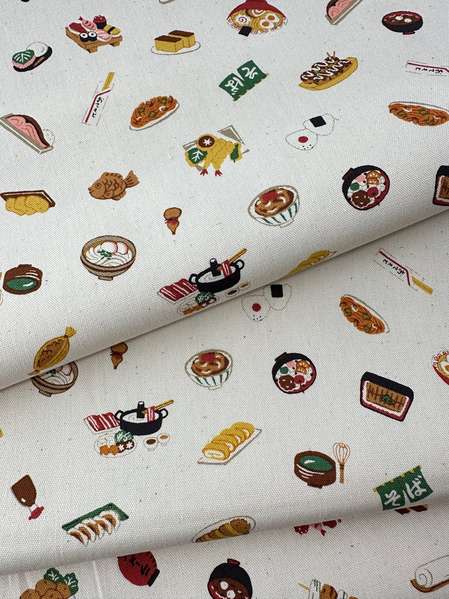 Kokka, Cotton Oxford, Illustrated Book - Japanese Food