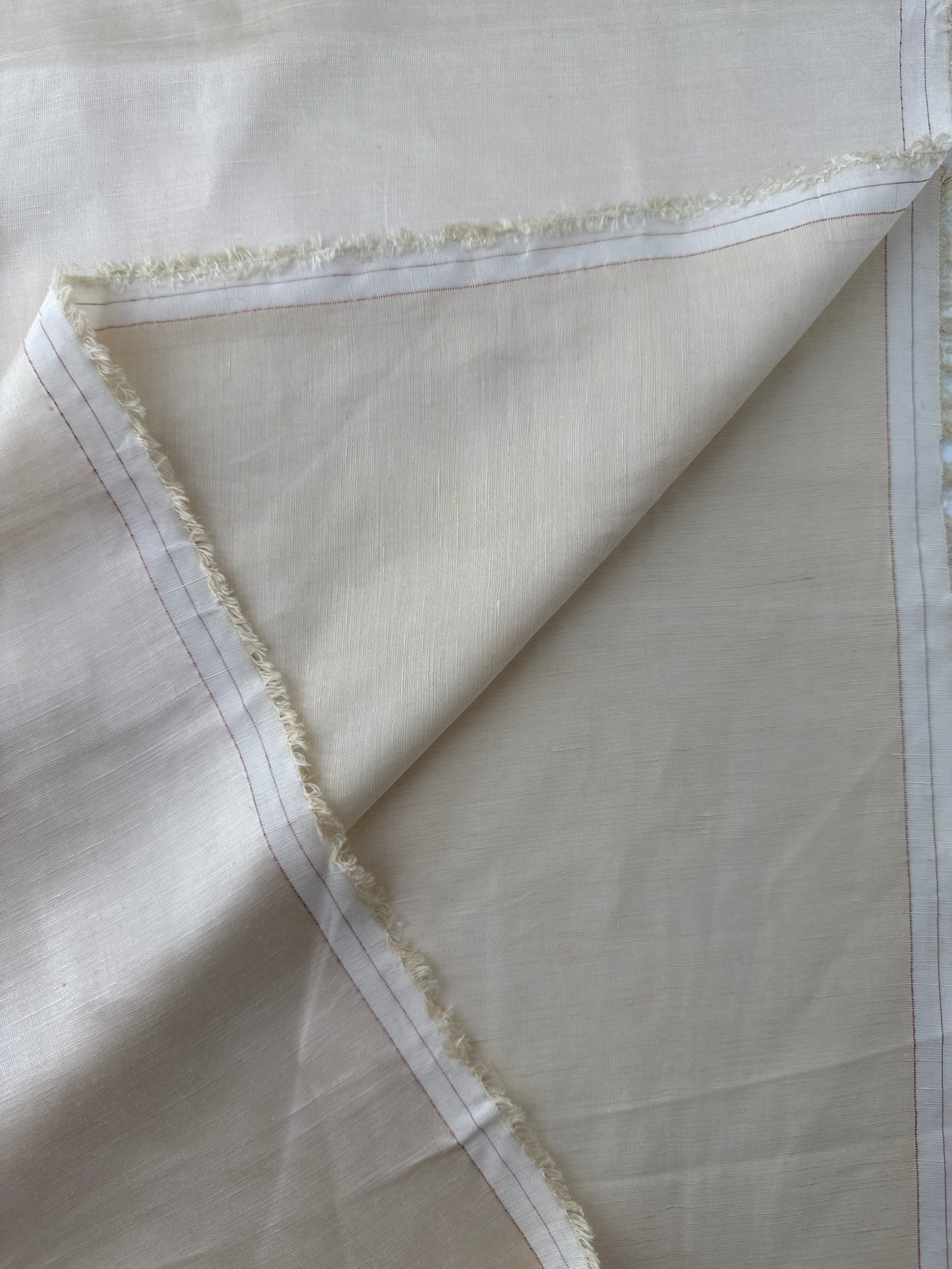 Linen/Viscose Plain Weave, Cream