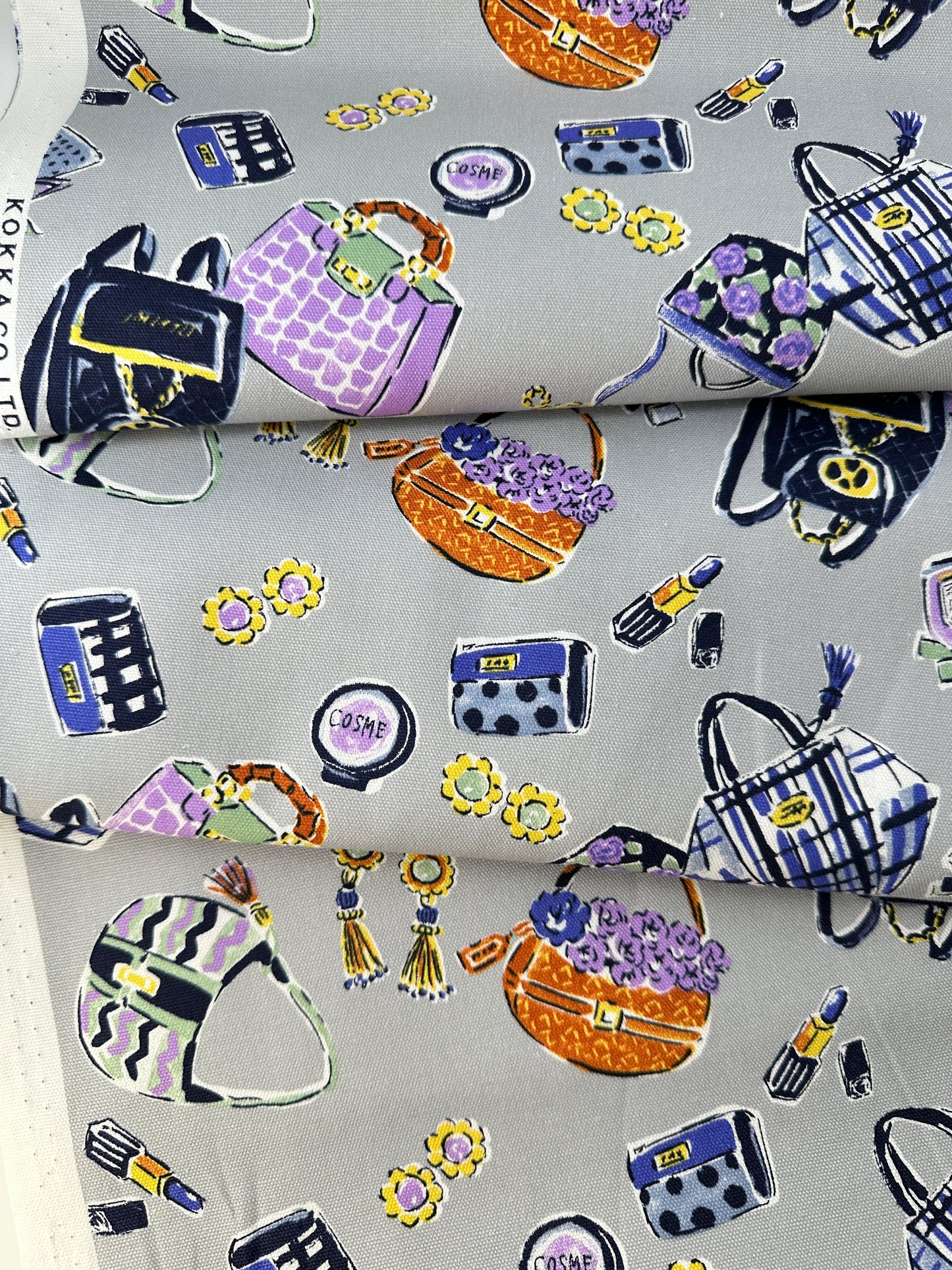 Kokka Cotton Oxford, Colore Et Noir - Bag
