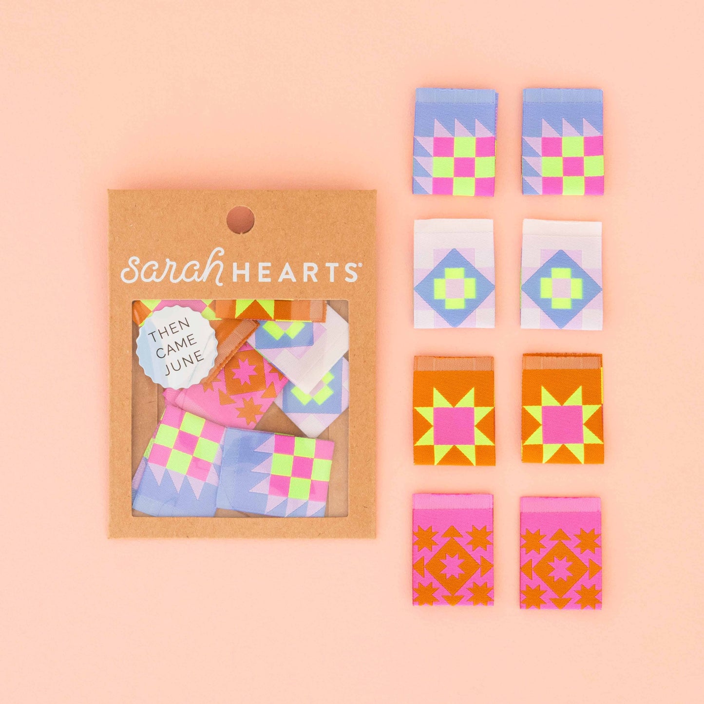 Sarah Hearts Labels, Then Came June Quilt Block Multipack